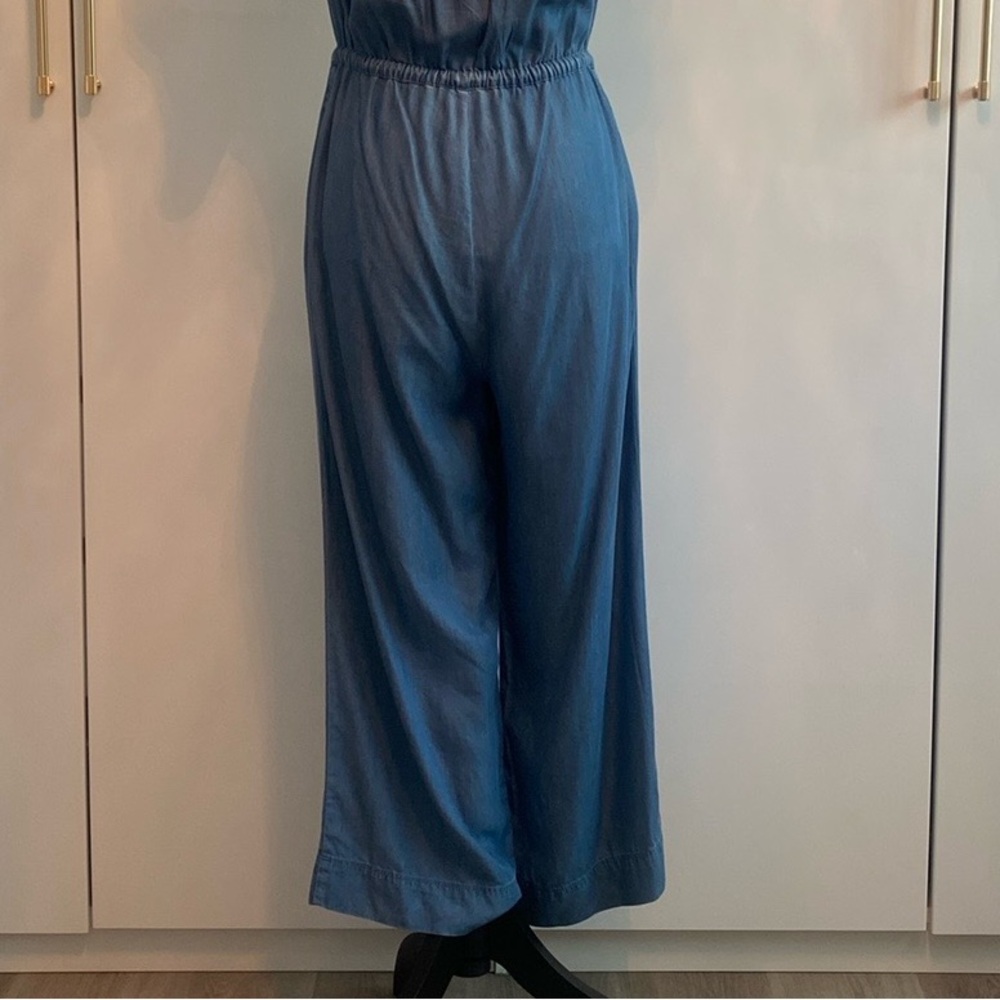 LOFT • Drawstring Chambray Jumpsuit - Picture 11 of 15